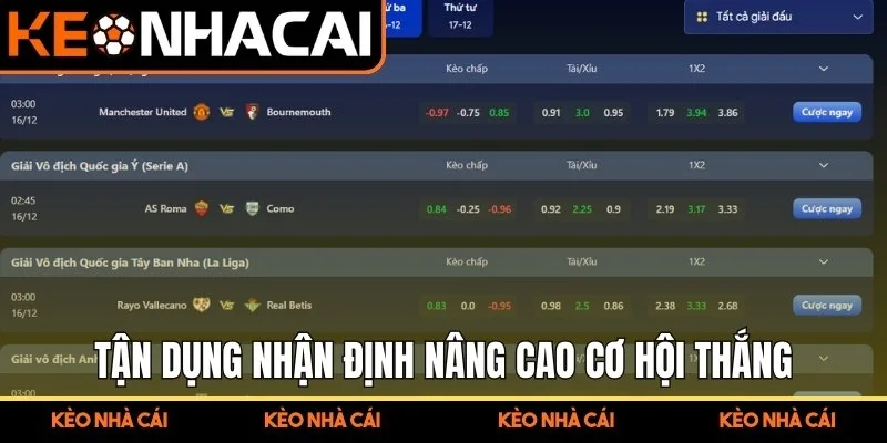 Nhận Định Kèo Bóng Đá – Hướng Dẫn Chi Tiết Từ Chuyên Gia 3 Tận dụng nhận định nâng cao cơ hội thắng